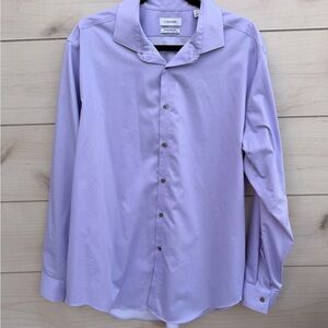 Calvin Klein Men's Lavender Dress Shirt